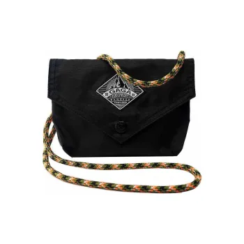 GAGA EQUIPMENT Nylon Fabric Envelope Bag Crossbody Bag Shoulder Bag Mini Unisex Black