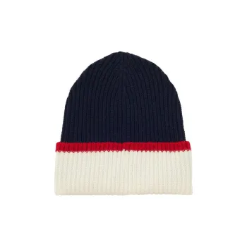 INES DE LA FRESSANGE Knitted Fabric, Merino Wool Beanies Women's Blue