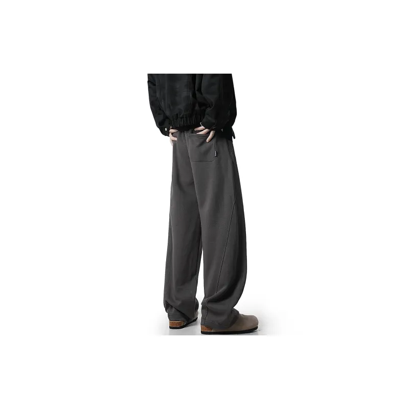 CELUCASN Casual Pants Unisex Red-19