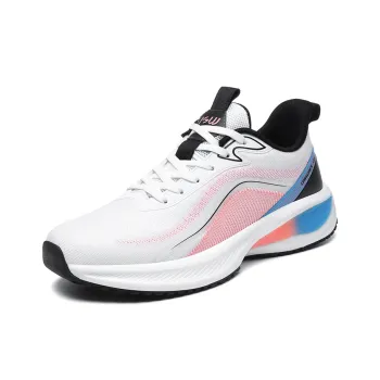 JSWEI Cushioned Slip Resistant Abrasion Resistant Low Top Long Distance Running Running Shoes Men's