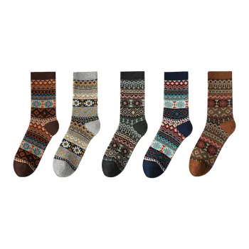 PLAN IN Mid Calf Socks Unisex 5 Pack
