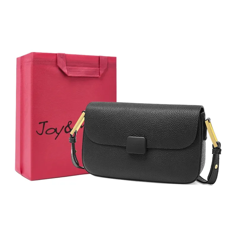 Joy&Mario Cow Leather French Textured Casual Practical Lightweight Commute Regular Women's Elephant Gray/Classic Black-4