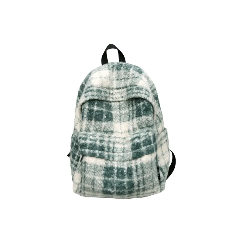 DCLOUD Woolen Backpack Large Size Unisex Black/Blue Orange/Gray Blue/White Green/Blue Purple-18