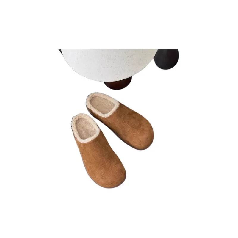 Qiao Anju Home Slippers Maroon Antelope Brown-3