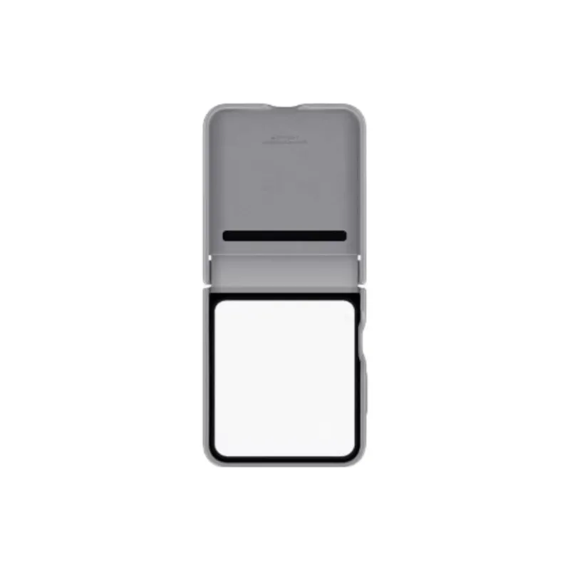 SAMSUNG Leather Material Minimalist Style Phone Cases Compatibility Samsung Galaxy Z Flip 6-1