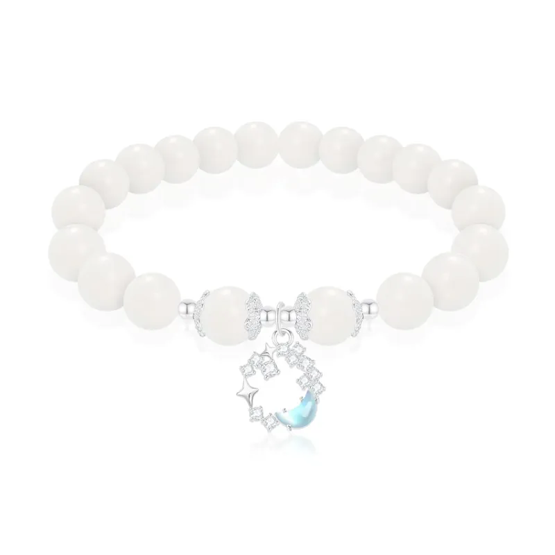 Thuban Ark White Jade Bodhi Bracelets Unisex-0