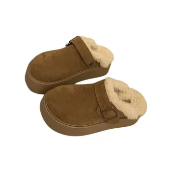 Qiao Anju Home Slippers Khaki Light Brown