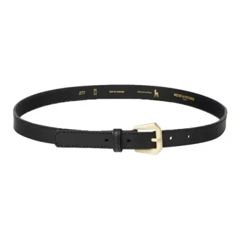 INES DE LA FRESSANGE Calfskin Leather Belts Women's Black Width 2CM