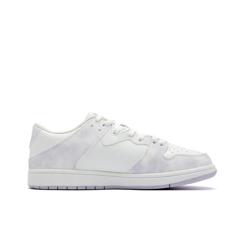 QIAODAN Skateboard Shoes Women's Low Top Jordan White Arctic Hydro Purple-1