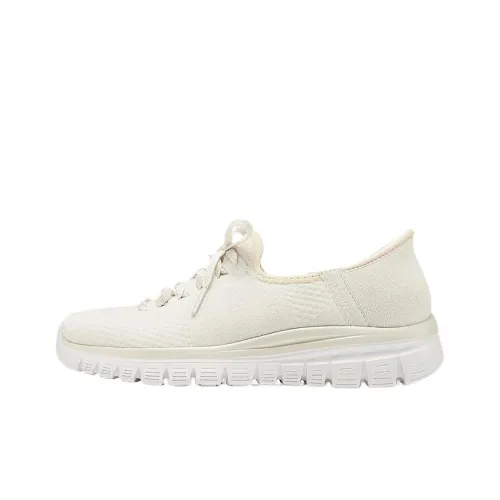 Skechers Breathable Low Top Casual Shoes Women's Ivory