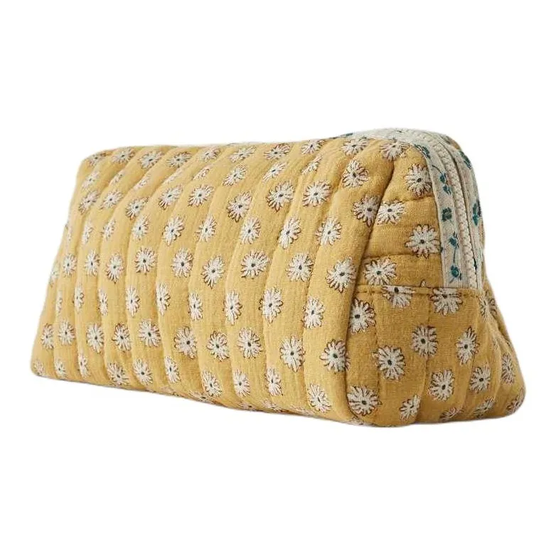 ZARA Cotton Toiletry Bag Kids' Deep Yellow-1