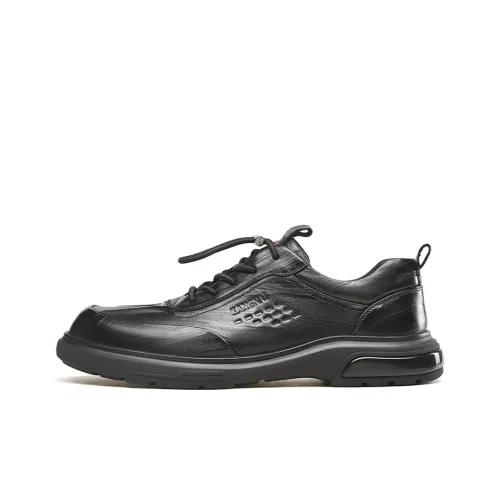 KANGNAI Leather Shoes Casual Shoes Men's