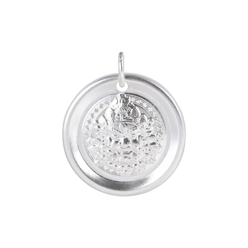 JINLUWANG 999 Fine Silver Pendants Unisex-0
