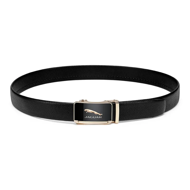 JAGUAR Cow Leather Leather Belts Men's Black 3.55CM-3