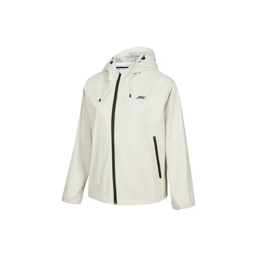Skechers Basic Sports Series Jackets Coats Women's Ivory White