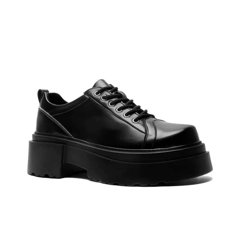 Chi Wolf Derby Shoes Casual Shoes Men's Black-3