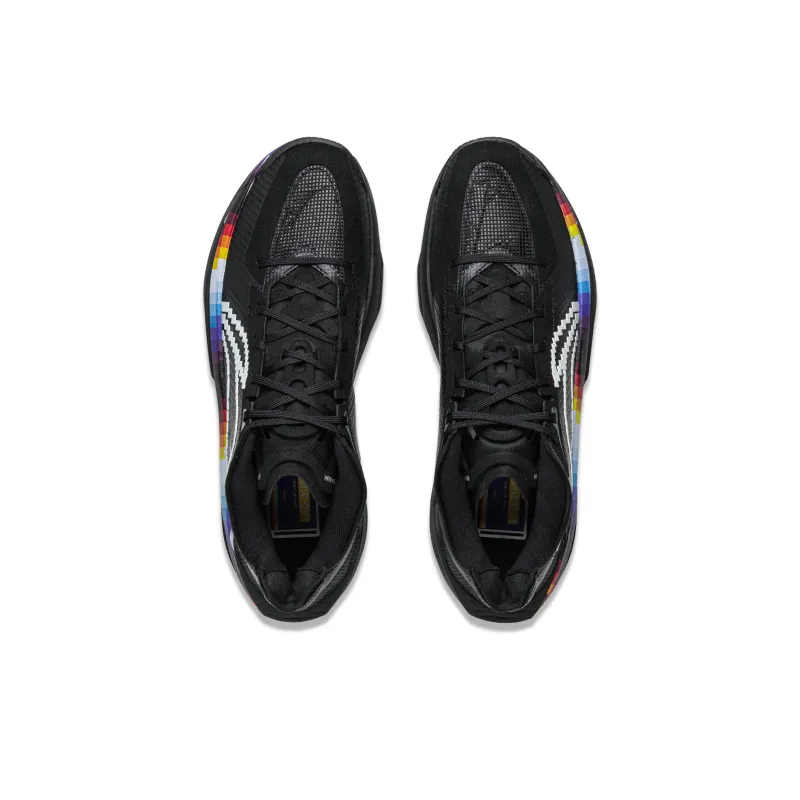 LiNing ULTRALIGHT Cushioning, Slip Resistant, Abrasion Resistant, Rebound Grip Low Top Basketball Shoes Men's Black-3