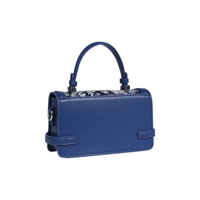 OCTSUI PU One Shoulder Handbag Regular Women's Blue-2