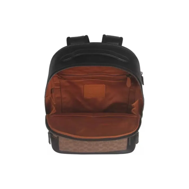 COACH PVC Backpack Tubas Men's Khaki & Black-4