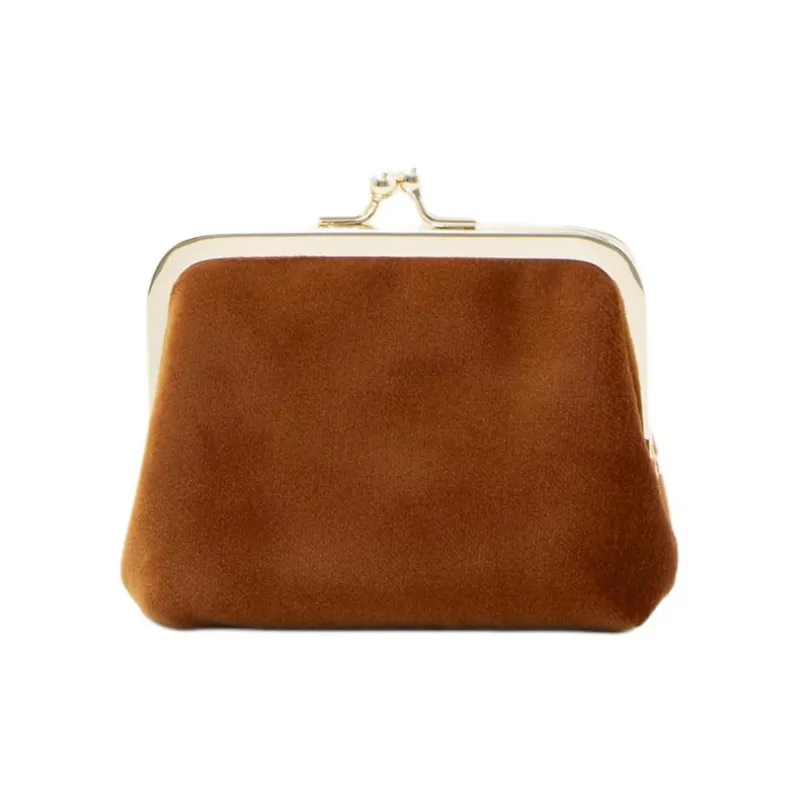 Vivienne Westwood Velvet Coin Purse Women's Orange-2