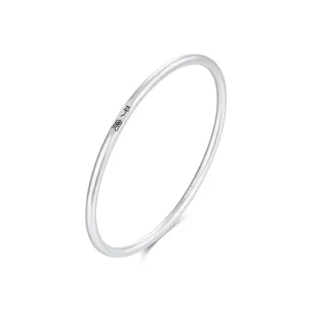 Old Fu Gold S999 Fine Silver Sterling Silver Bangle Women's Good Luck