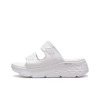 Skechers Max Cushioning Slip Resistant Cushioning Slide Slippers Women's White