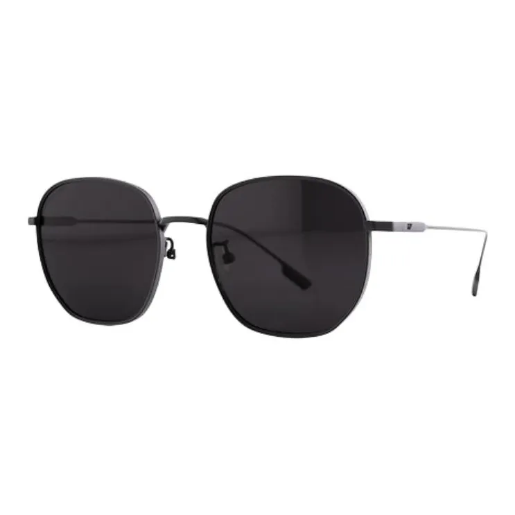 LAPIZ SENSIBLE. Β Titanium Square Sunglasses Unisex Black-0