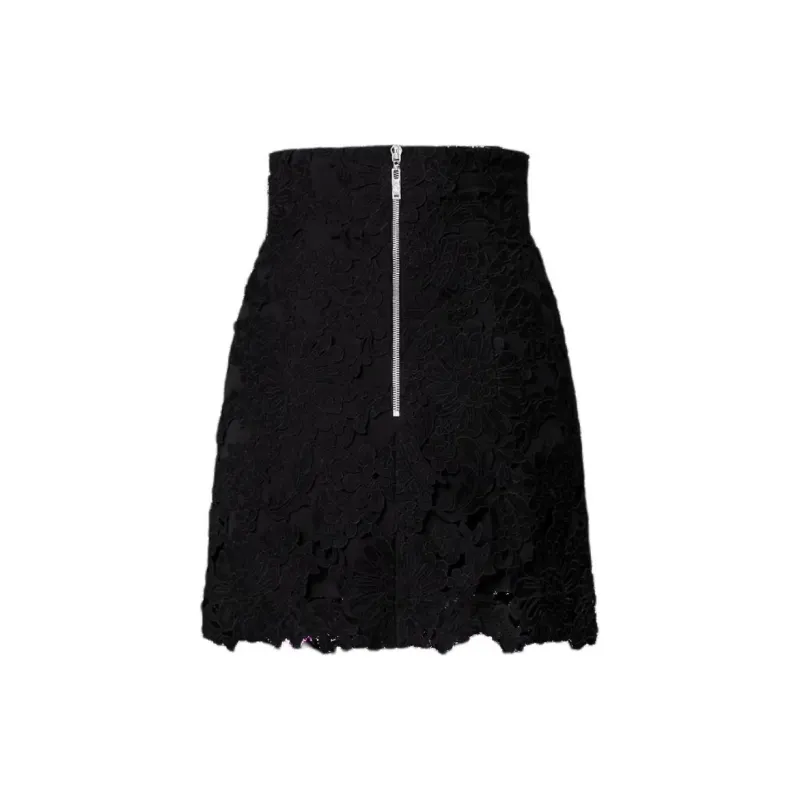 LOUIS VUITTON Floral Lace Mini Skirt-1