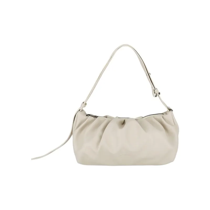 ALICE MARTHA Artificial Leather Handbag Shoulder Bag Women's Ecru-0