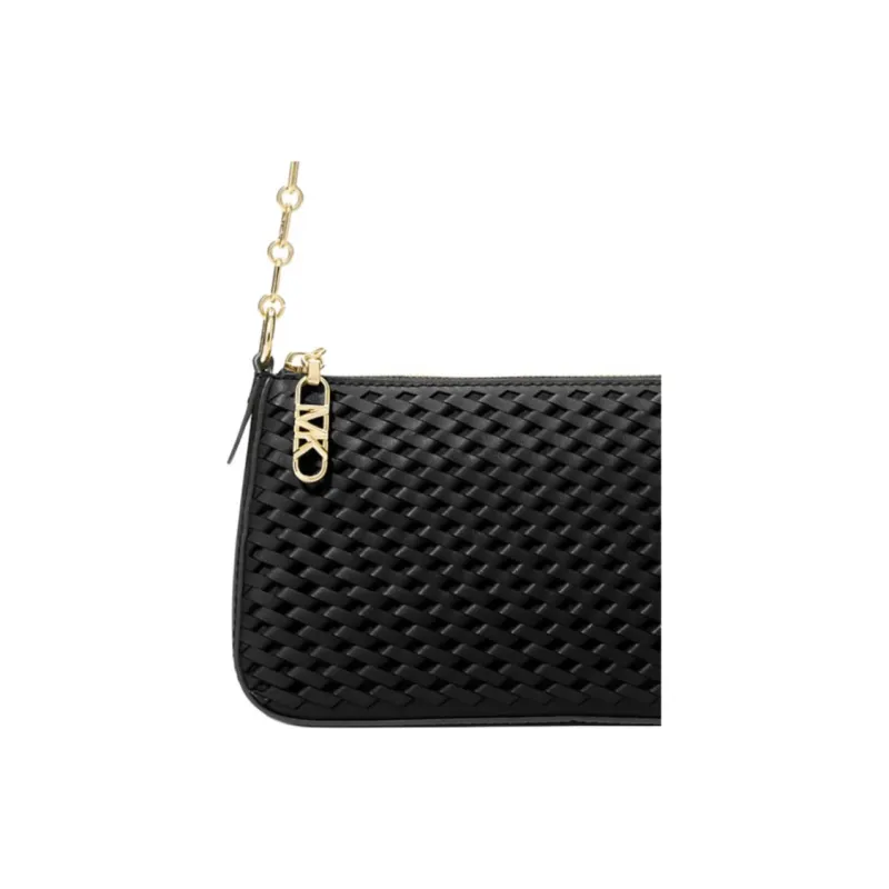 MICHAEL KORS Leather Handbag, Shoulder Bag Medium Size Women's Black-2