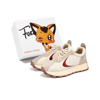 FOXER Cortez Shoes Cushioning Abrasion Resistant Lightweight Height Increasing Mat Low Top Chunky Sneakers Women's
