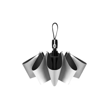 TIANWEI UMBRELLA Titanium Silver Automatic Umbrella With Sun Protection Windproof Pongee Large Folding Umbrella