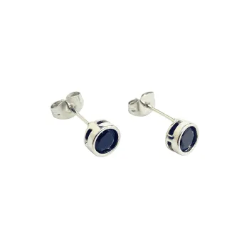 ERXI 925 Silver Needles Stud Earrings Unisex