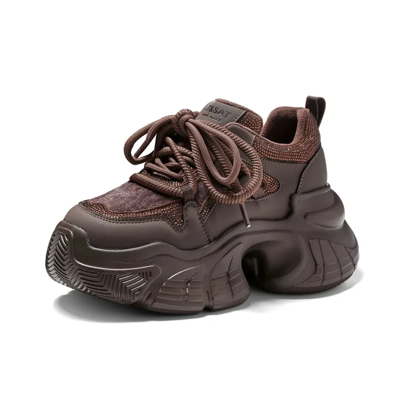 ST&SAT Cushioning Coverage And Abrasion Resistant Low Top Chunky Sneakers-3