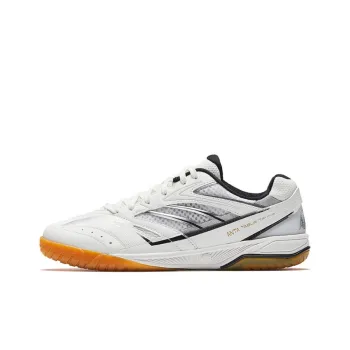 Anta Rotor Cushioned Abrasion Resistant Slip Resistant Low Top Training Shoes Men's White Silver Black