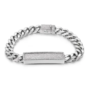 ICEGIANT Moissanite/S925 Silver/Titanium Steel Chain Bracelet Bracelets Men's