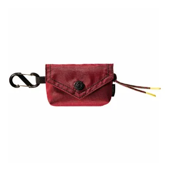 GAGA EQUIPMENT Nylon Fabric Envelope Bag Card Holder Mini Unisex Burgundy