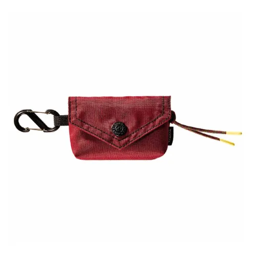 GAGA EQUIPMENT Nylon Fabric Envelope Bag Card Holder Mini Unisex Burgundy