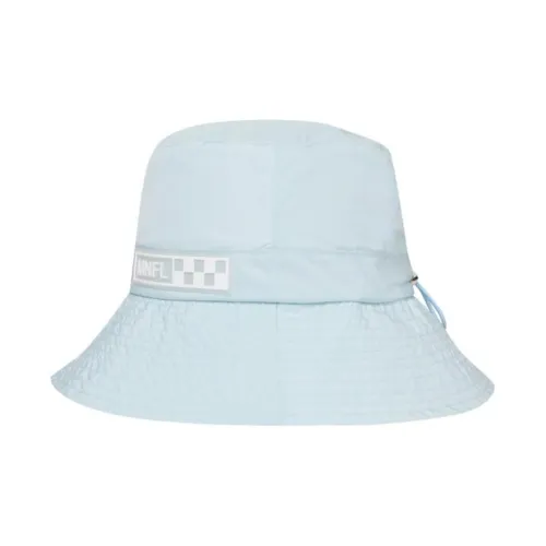MONDAY FLOW Polyester Bucket Hats Unisex Light Blue
