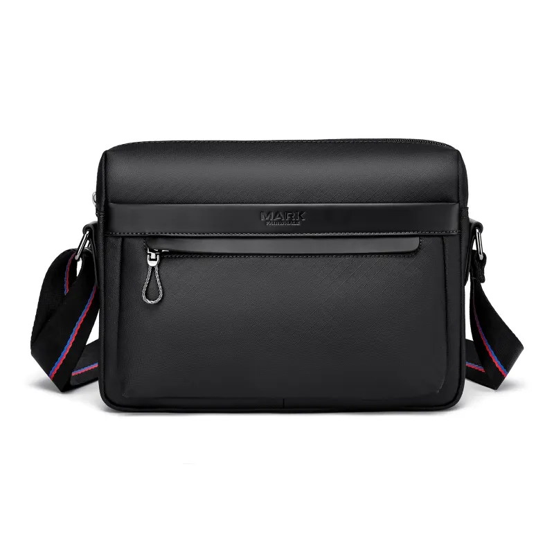 FAIRWHALE Membrana Dermalis Crossbody Bags Shoulder Bags Medium Size Unisex Black-0