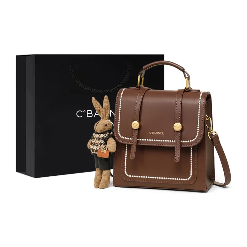 C°BANNER Cow Leather Backpack Regular Women's Black-0