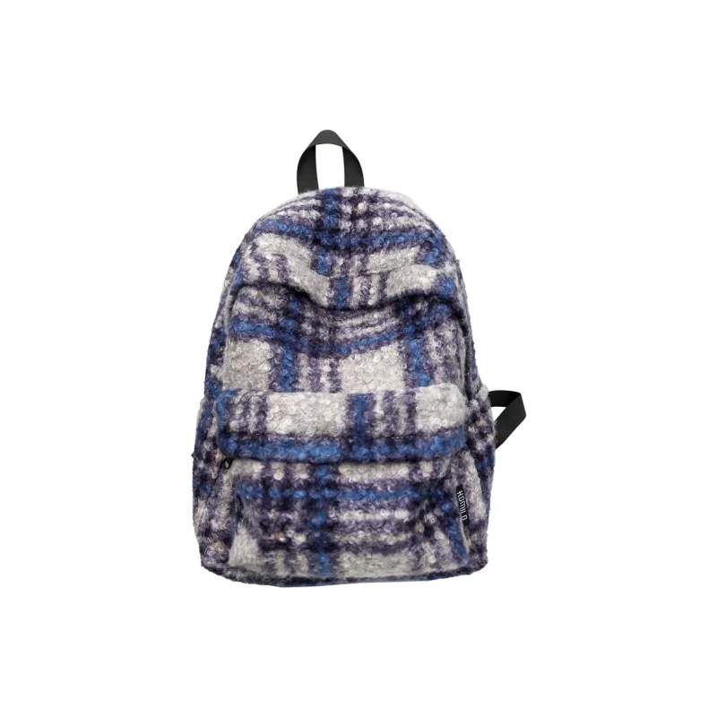 DCLOUD Woolen Backpack Large Size Unisex Black/Blue Orange/Gray Blue/White Green/Blue Purple-24