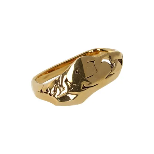 Alexander McQueen Metal Rings Women's Gold