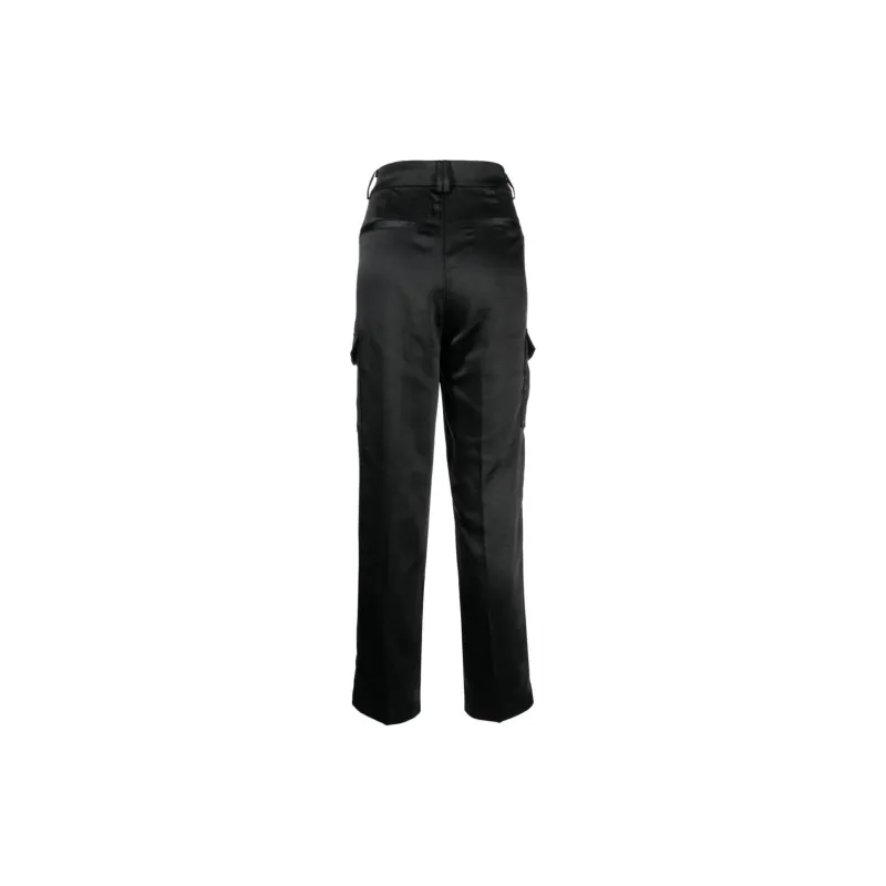PAIGE Malika Satin Cargo Trousers-1