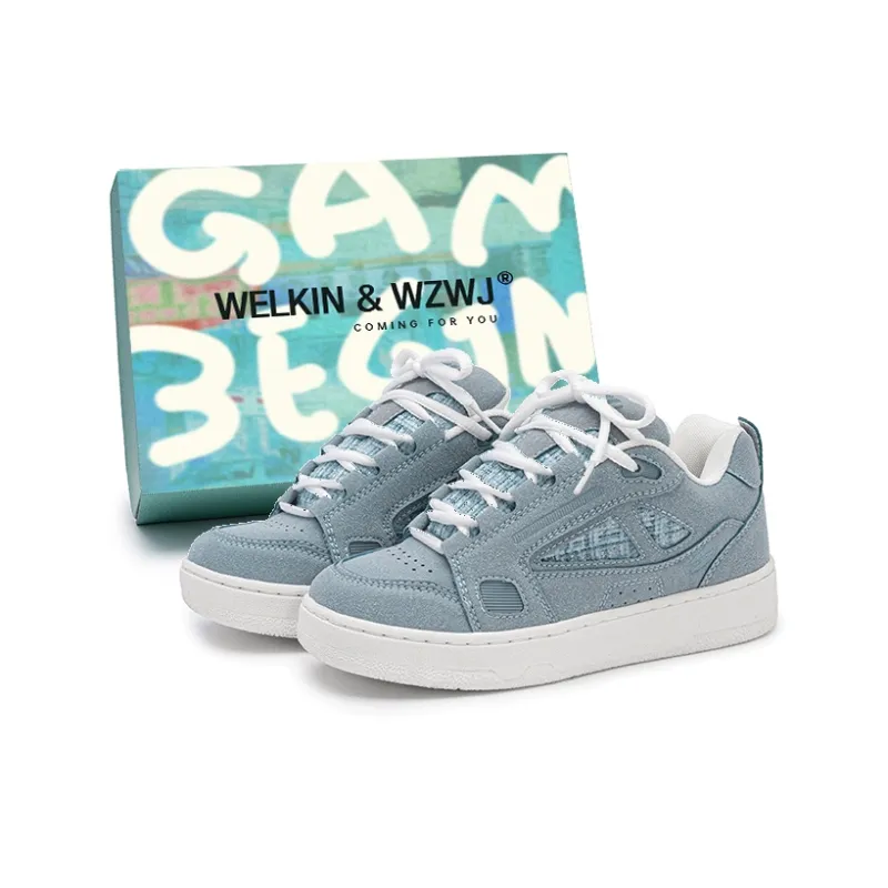 WELKIN&WZWJ Puffy Shoes Wear resistant, Lightweight, Breathable, And Non slip. Low Top Skateboard Shoes Unisex-5
