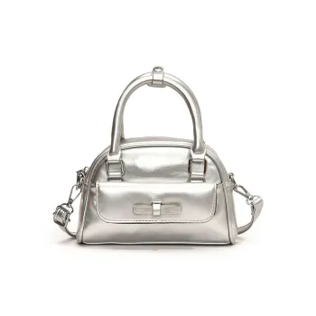 LOUIS ROYALN PU Shoulder Bag Small Size Unisex White/Silver/Black/Red/Yellow
