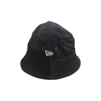 New Era Corduroy Bucket Hats Unisex Black