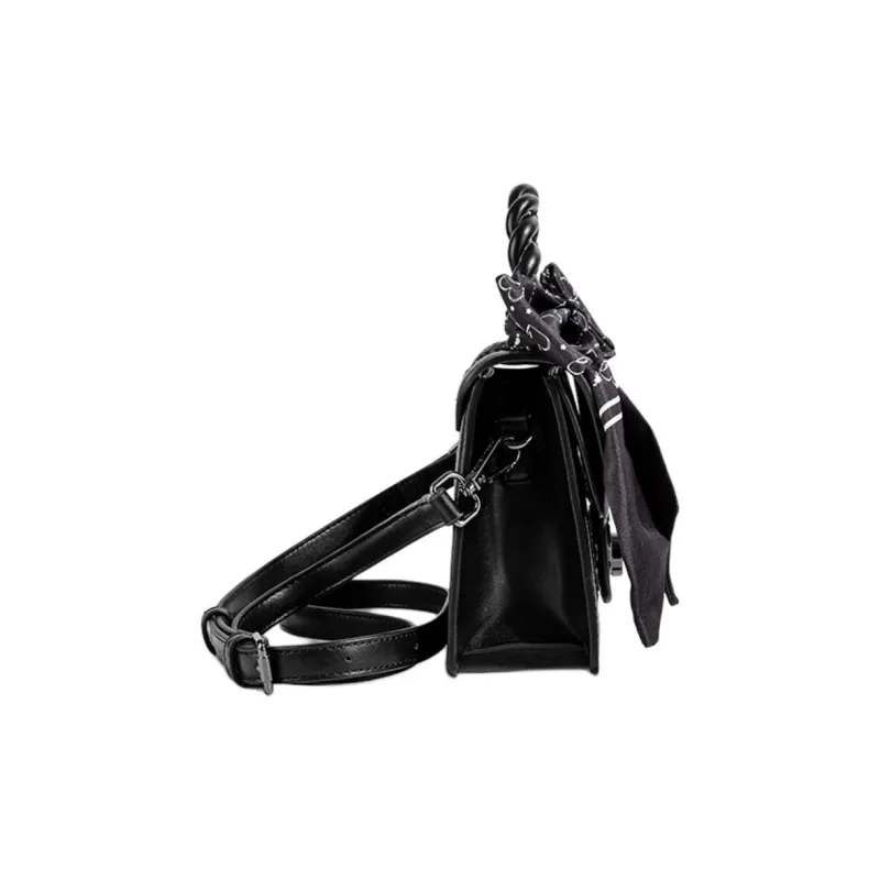 CentarlKatty Polyurethane Synthetic Leather Shoulder Bag, Crossbody Bag, Handbag Regular Women's Denim Black-3