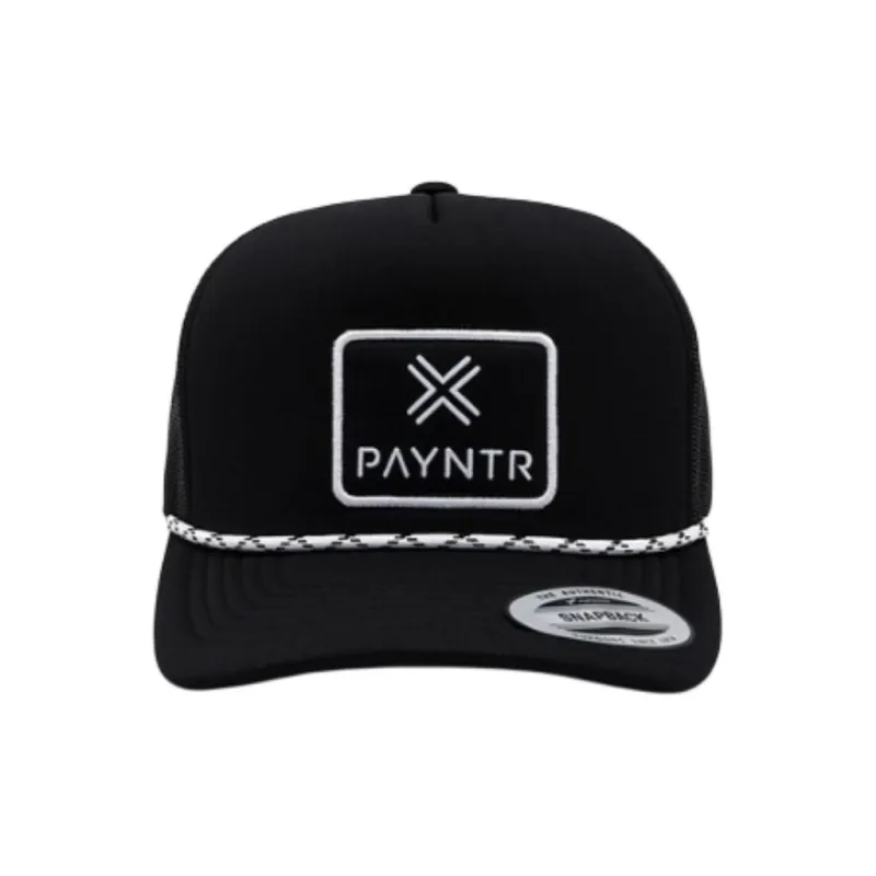 PAYNTR Cotton Polyester Elastane Blend Baseball Caps Unisex Black-1