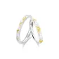 Sterling Silver Serpent Auspicious Clouds Couple Ring